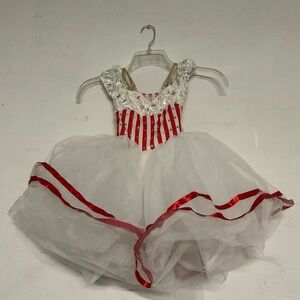 Red and White Kids Costume Dress